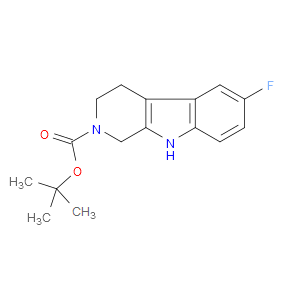 TERT-BUTYL 6-FLUORO-1,3,4,9-TETRAHYDRO-2H-PYRIDO[3,4-B]INDOLE-2-CARBOXYLATE