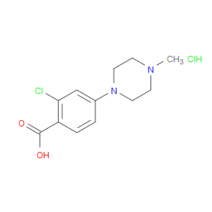 2-CHLORO-4-(4-METHYLPIPERAZIN-1-YL)BENZOIC ACID HYDROCHLORIDE - Click Image to Close