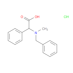 2-(BENZYL(METHYL)AMINO)-2-PHENYLACETIC ACID HYDROCHLORIDE