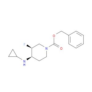 (3S,4R)-BENZYL 4-(CYCLOPROPYLAMINO)-3-FLUOROPIPERIDINE-1-CARBOXYLATE - Click Image to Close