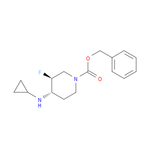 (3S,4S)-BENZYL 4-(CYCLOPROPYLAMINO)-3-FLUOROPIPERIDINE-1-CARBOXYLATE - Click Image to Close