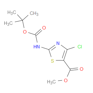 METHYL 2-((TERT-BUTOXYCARBONYL)AMINO)-4-CHLOROTHIAZOLE-5-CARBOXYLATE - Click Image to Close