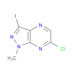 6-CHLORO-3-IODO-1-METHYL-1H-PYRAZOLO[3,4-B]PYRAZINE