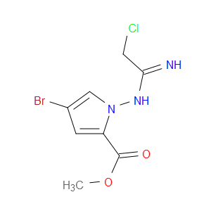 (E)-METHYL 1-((1-AMINO-2-CHLOROETHYLIDENE)AMINO)-4-BROMO-1H-PYRROLE-2-CARBOXYLATE