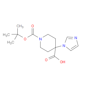 1-(TERT-BUTOXYCARBONYL)-4-(1H-IMIDAZOL-1-YL)PIPERIDINE-4-CARBOXYLIC ACID