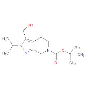 TERT-BUTYL 3-(HYDROXYMETHYL)-2-ISOPROPYL-4,5-DIHYDRO-2H-PYRAZOLO[3,4-C]PYRIDINE-6(7H)-CARBOXYLATE