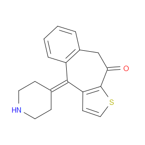 10H-BENZO[4,5]CYCLOHEPTA[1,2-B]THIOPHEN-10-ONE,4,9-DIHYDRO-4-(4-PIPERIDINYLIDENE)- - Click Image to Close