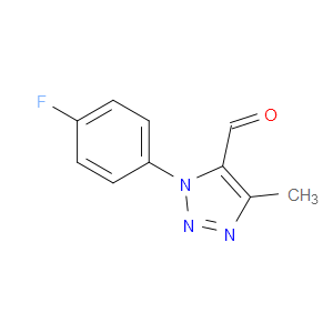 1-(4-FLUOROPHENYL)-4-METHYL-1H-1,2,3-TRIAZOLE-5-CARBALDEHYDE - Click Image to Close