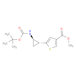 METHYL 5-((1R,2R)-2-((TERT-BUTOXYCARBONYL)AMINO)CYCLOPROPYL)THIOPHENE-3-CARBOXYLATE - Click Image to Close