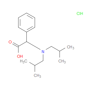 2-(DIISOBUTYLAMINO)-2-PHENYLACETIC ACID HYDROCHLORIDE