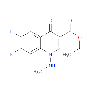 ETHYL 6,7,8-TRIFLUORO-1-(METHYLAMINO)-4-OXO-1,4-DIHYDROQUINOLINE-3-CARBOXYLATE