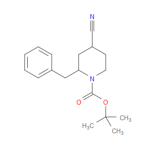 TERT-BUTYL 2-BENZYL-4-CYANOPIPERIDINE-1-CARBOXYLATE