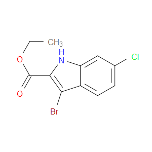ETHYL 3-BROMO-6-CHLORO-1H-INDOLE-2-CARBOXYLATE