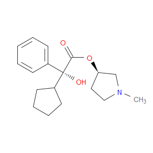 (R)-(R)-1-METHYLPYRROLIDIN-3-YL 2-CYCLOPENTYL-2-HYDROXY-2-PHENYLACETATE