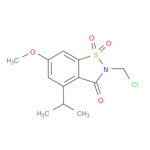 2-(CHLOROMETHYL)-4-ISOPROPYL-6-METHOXYBENZO[D]ISOTHIAZOL-3(2H)-ONE 1,1-DIOXIDE - Click Image to Close