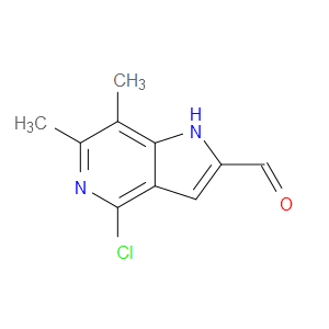 4-CHLORO-6,7-DIMETHYL-1H-PYRROLO[3,2-C]PYRIDINE-2-CARBALDEHYDE
