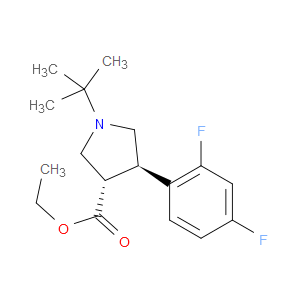 (3S,4R)-ETHYL 1-(TERT-BUTYL)-4-(2,4-DIFLUOROPHENYL)PYRROLIDINE-3-CARBOXYLATE