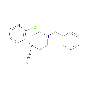 1-BENZYL-4-(2-CHLOROPYRIDIN-3-YL)PIPERIDINE-4-CARBONITRILE