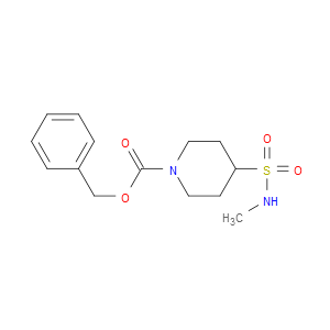 BENZYL 4-(N-METHYLSULFAMOYL)PIPERIDINE-1-CARBOXYLATE