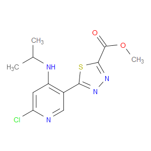 METHYL 5-(6-CHLORO-4-(ISOPROPYLAMINO)PYRIDIN-3-YL)-1,3,4-THIADIAZOLE-2-CARBOXYLATE - Click Image to Close