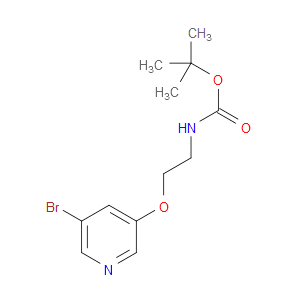 TERT-BUTYL (2-((5-BROMOPYRIDIN-3-YL)OXY)ETHYL)CARBAMATE