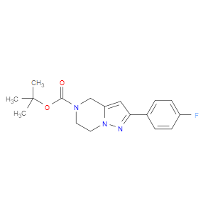 TERT-BUTYL 2-(4-FLUOROPHENYL)-6,7-DIHYDROPYRAZOLO[1,5-A]PYRAZINE-5(4H)-CARBOXYLATE