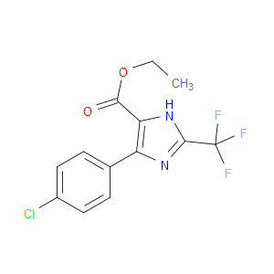 ETHYL 4-(4-CHLOROPHENYL)-2-(TRIFLUOROMETHYL)-1H-IMIDAZOLE-5-CARBOXYLATE