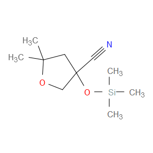 5,5-DIMETHYL-3-((TRIMETHYLSILYL)OXY)TETRAHYDROFURAN-3-CARBONITRILE