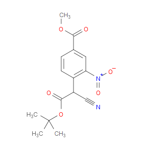 METHYL 4-(2-(TERT-BUTOXY)-1-CYANO-2-OXOETHYL)-3-NITROBENZOATE
