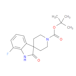 TERT-BUTYL 7-FLUORO-2-OXOSPIRO[INDOLINE-3,4'-PIPERIDINE]-1'-CARBOXYLATE - Click Image to Close