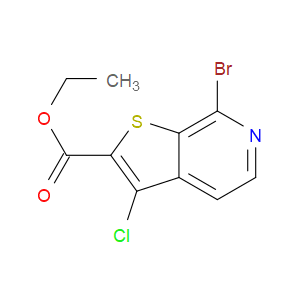 ETHYL 7-BROMO-3-CHLOROTHIENO[2,3-C]PYRIDINE-2-CARBOXYLATE - Click Image to Close