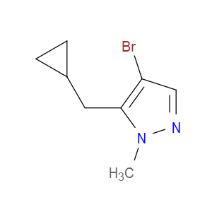 4-BROMO-5-(CYCLOPROPYLMETHYL)-1-METHYL-1H-PYRAZOLE - Click Image to Close