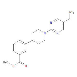 METHYL 3-(1-(5-ETHYLPYRIMIDIN-2-YL)PIPERIDIN-4-YL)BENZOATE - Click Image to Close