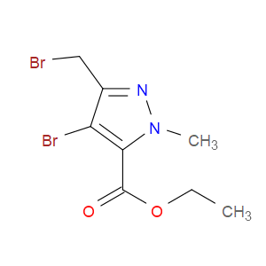 ETHYL 4-BROMO-3-(BROMOMETHYL)-1-METHYL-1H-PYRAZOLE-5-CARBOXYLATE - Click Image to Close