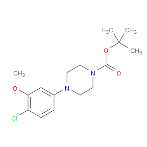 TERT-BUTYL 4-(4-CHLORO-3-METHOXYPHENYL)PIPERAZINE-1-CARBOXYLATE - Click Image to Close