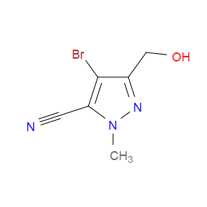 4-BROMO-3-(HYDROXYMETHYL)-1-METHYL-1H-PYRAZOLE-5-CARBONITRILE