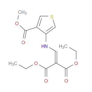 DIETHYL 2-(((4-(METHOXYCARBONYL)THIOPHEN-3-YL)AMINO)METHYLENE)MALONATE