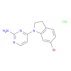 4-(6-BROMOINDOLIN-1-YL)PYRIMIDIN-2-AMINE HCL