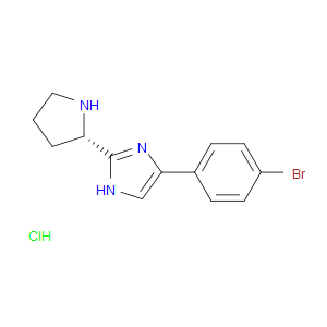 (S)-4-(4-BROMOPHENYL)-2-(PYRROLIDIN-2-YL)-1H-IMIDAZOLE HCL - Click Image to Close