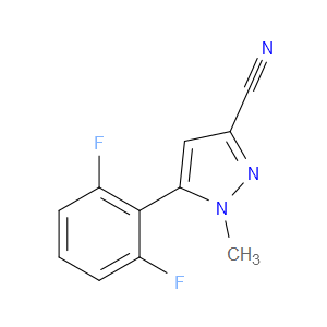 5-(2,6-DIFLUOROPHENYL)-1-METHYL-1H-PYRAZOLE-3-CARBONITRILE - Click Image to Close