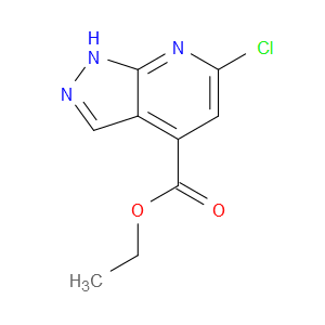 ETHYL 6-CHLORO-1H-PYRAZOLO[3,4-B]PYRIDINE-4-CARBOXYLATE