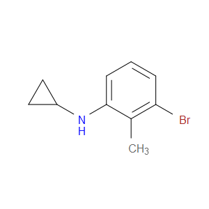 3-BROMO-N-CYCLOPROPYL-2-METHYLANILINE - Click Image to Close