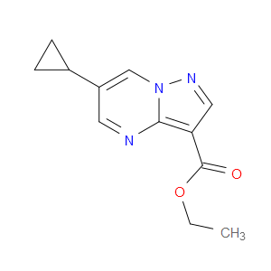 ETHYL 6-CYCLOPROPYLPYRAZOLO[1,5-A]PYRIMIDINE-3-CARBOXYLATE - Click Image to Close