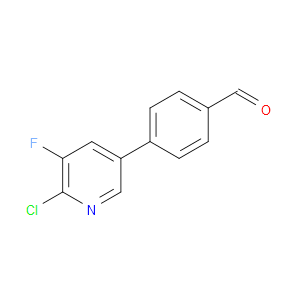 4-(6-CHLORO-5-FLUOROPYRIDIN-3-YL)BENZALDEHYDE