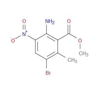 METHYL 2-AMINO-5-BROMO-6-METHYL-3-NITRO-BENZOATE