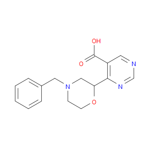 4-(4-BENZYLMORPHOLIN-2-YL)PYRIMIDINE-5-CARBOXYLIC ACID