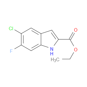 ETHYL 5-CHLORO-6-FLUORO-1H-INDOLE-2-CARBOXYLATE