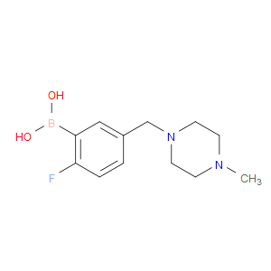 (2-FLUORO-5-((4-METHYLPIPERAZIN-1-YL)METHYL)PHENYL)BORONIC ACID - Click Image to Close