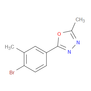 2-(4-BROMO-3-METHYLPHENYL)-5-METHYL-1,3,4-OXADIAZOLE - Click Image to Close