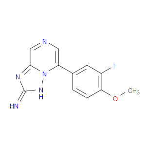 5-(3-FLUORO-4-METHOXYPHENYL)-[1,2,4]TRIAZOLO[1,5-A]PYRAZIN-2-AMINE